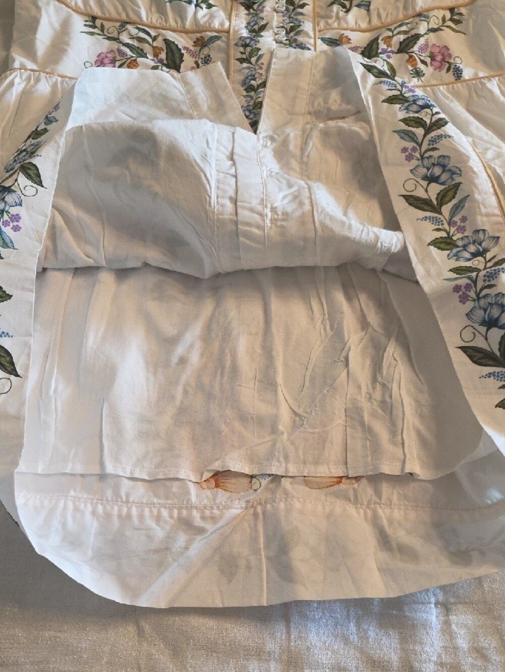 FARM Rio Sweet bloom Dreamscape White Mini Dress with Multicolor Floral Print XL - Picture 14 of 16